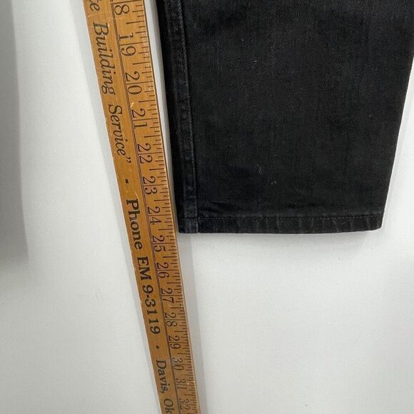 Everlane Black High Rise Straight Leg Cropped Ankle Denim Jeans Size 28 - Picture 5 of 6
